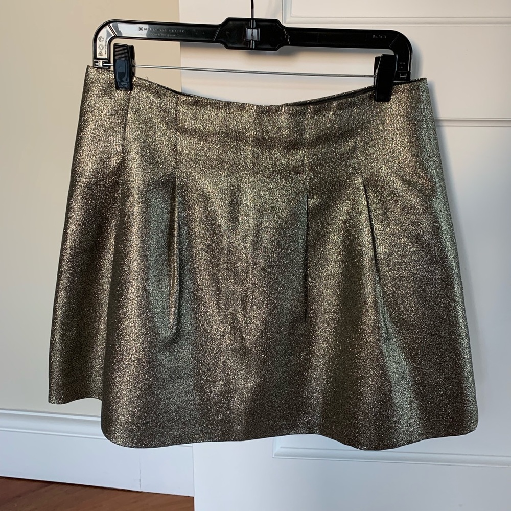 Gold Madewell mini skirt